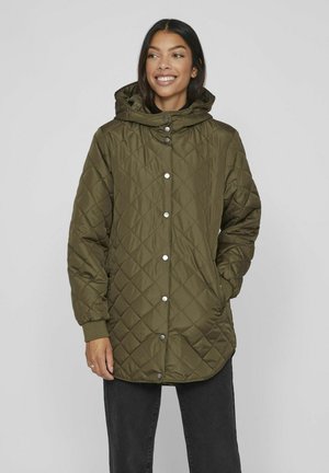 VILA Hooded - Manteau d'hiver - ivy green