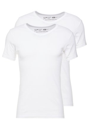 ECODIM  V NECK 2 PACK - Apatiniai marškiniai - white