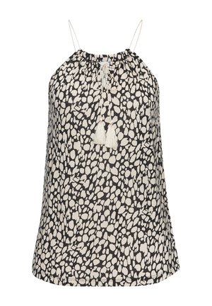 STRAND - Top - schwarz beige
