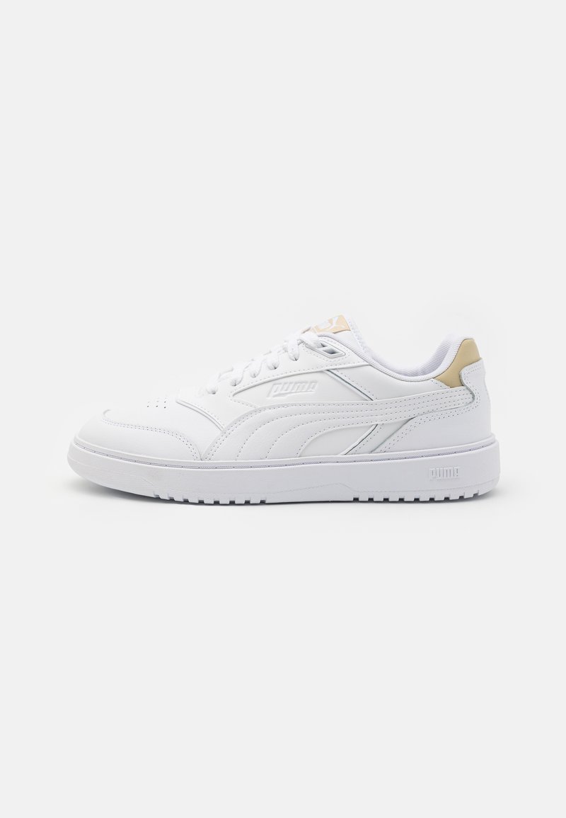 Puma - DOUBLECOURT UNISEX - Sportbačiai - white/putty, Padidinti