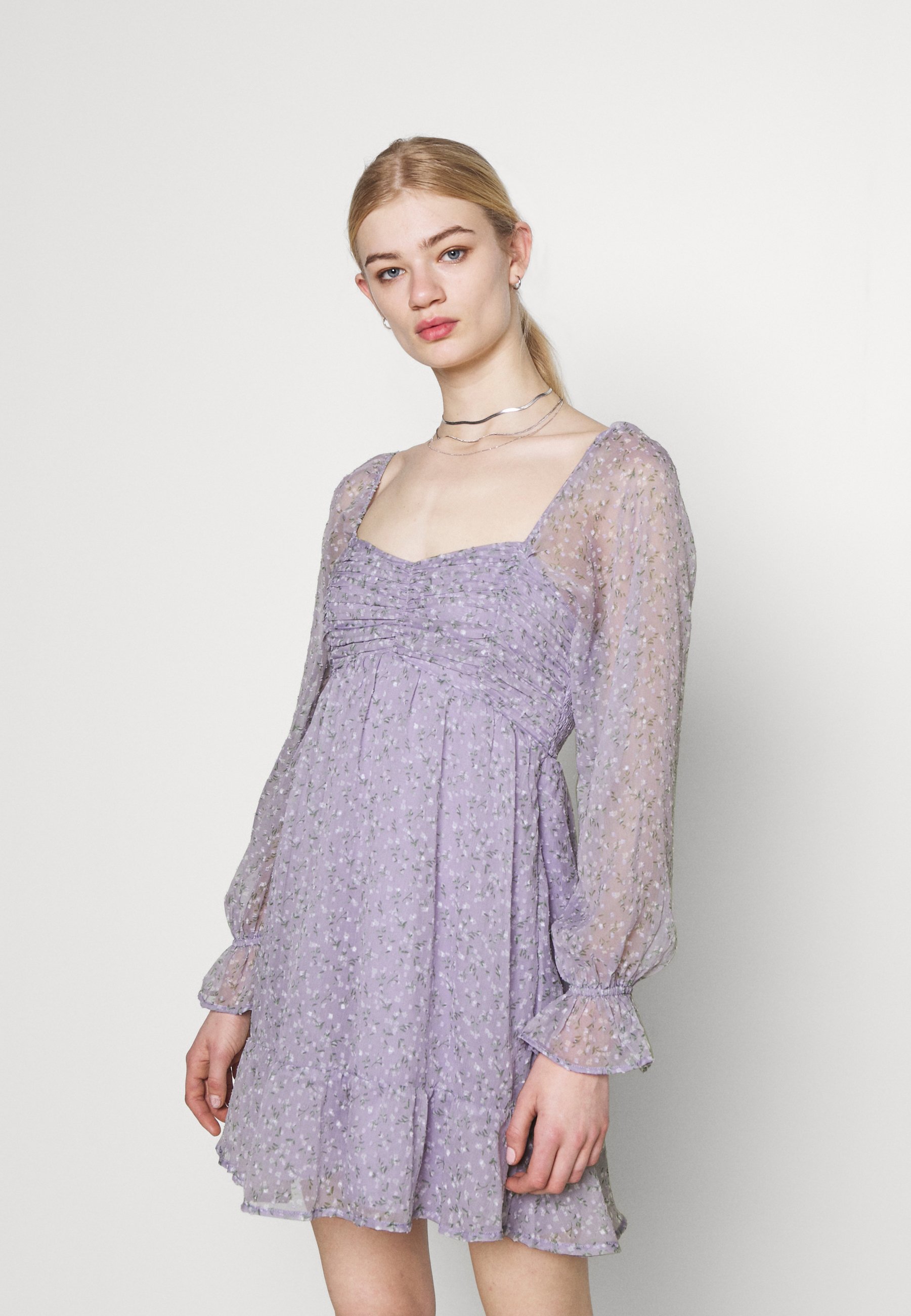 Hollister Co Short Dress Freizeitkleid Lavender Lila Zalando De 