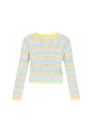 IZIA, IZIA SWEATER - Trui - yellow multicolor