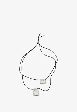 Massimo Dutti, ENVELOPE CORD NECKLACE - Halskette - silver-coloured