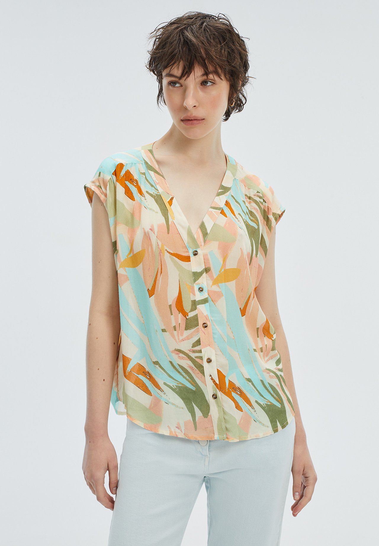 CUELLO PICO - Blusa - Zalando.es