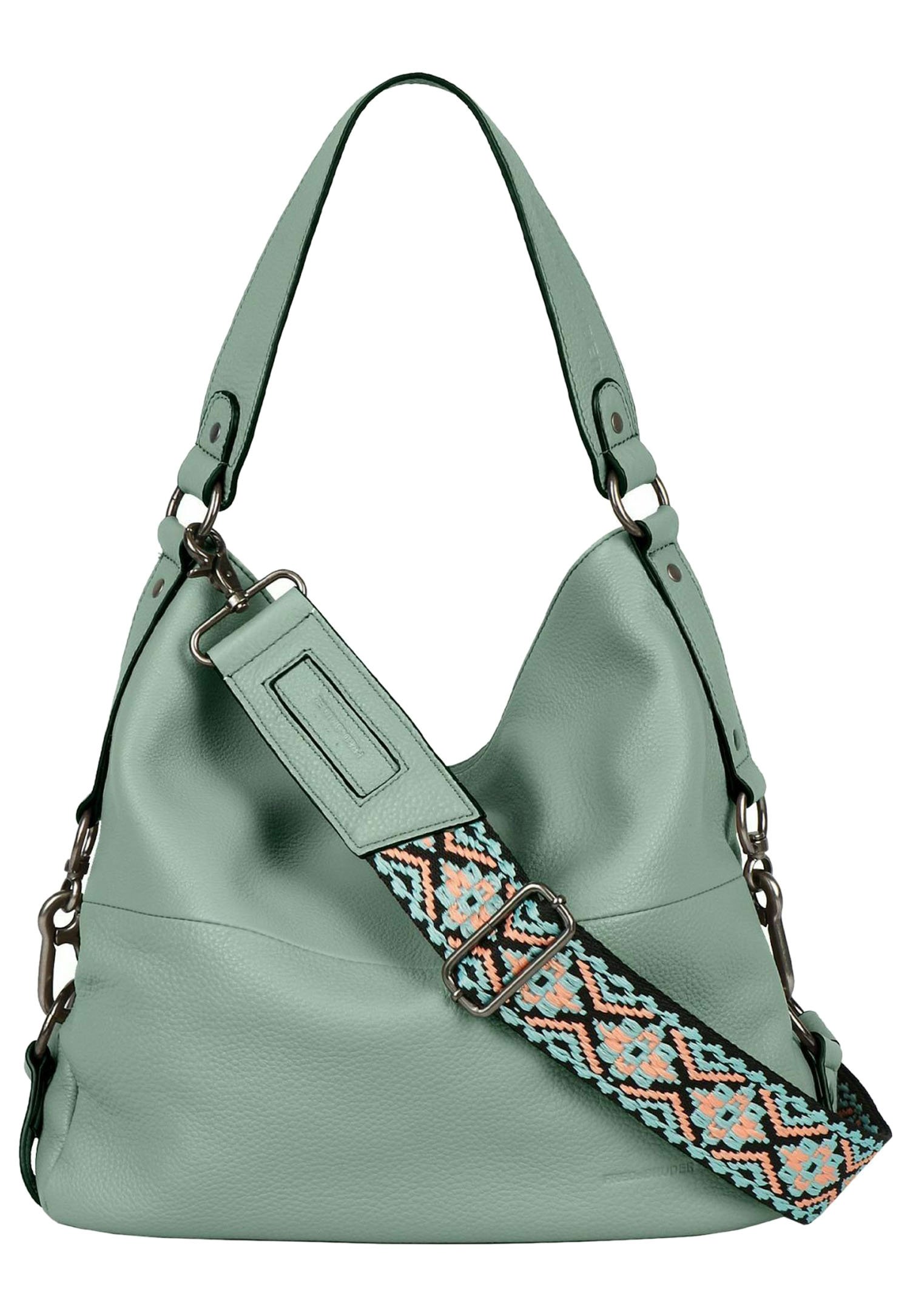 Leder Fredsbruder Handtasche Rise Bag Fredsbruder Clutch Schwarz