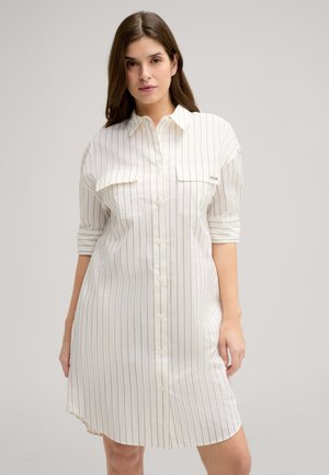 Shirt dress - offwhite navy