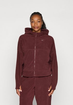 ONE TOP POLAR - Flísová bunda - burgundy crush/white