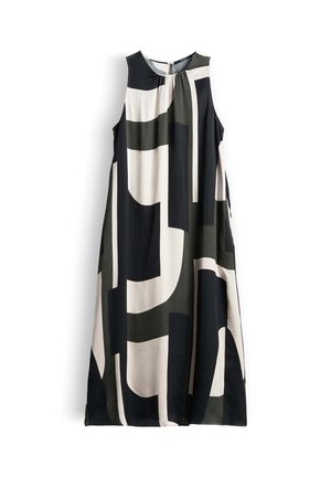 someday., SLIM ABSTRACT PRINT - Robe de jour - midnight olive