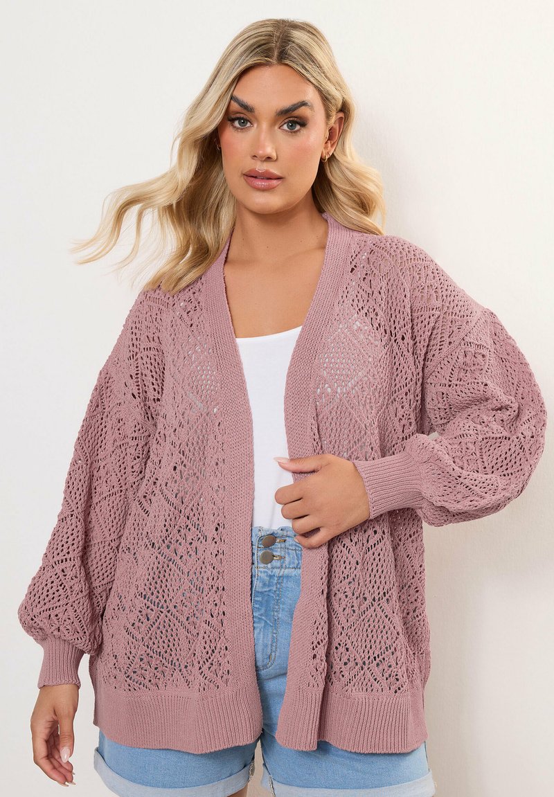 Yours Clothing BALLOON SLEEVE - Kofta - pink