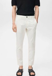 Mango - PRATO CROPPED TAPERED - Chinos - off-white Thumbnail Image 1