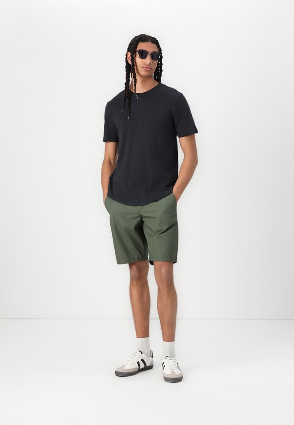 LIVED CURVED HEM - Basic T-shirt - moonless night2