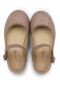 Pisamonas MERCEDITAS ADHERENTE    EN METALIZADO - Scarpe primi passi - maquillaje