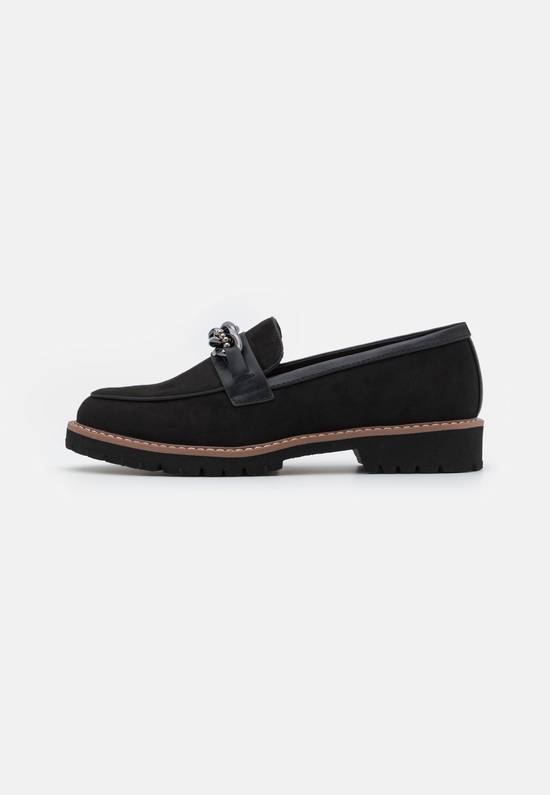 Black loafers
