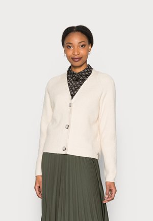 V NECK CARDIGAN - Cardigan - light cashew beige