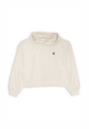 Felpa con cappuccio - mottled beige