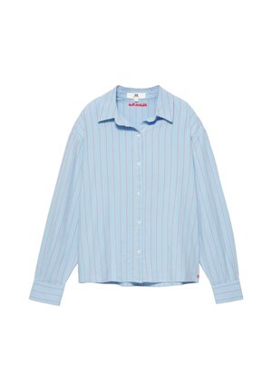 PULL&BEAR, PACIFIC SHIRT WITH WIDE BLUE STRIPES - SHIRTS - Chemisier - light blue