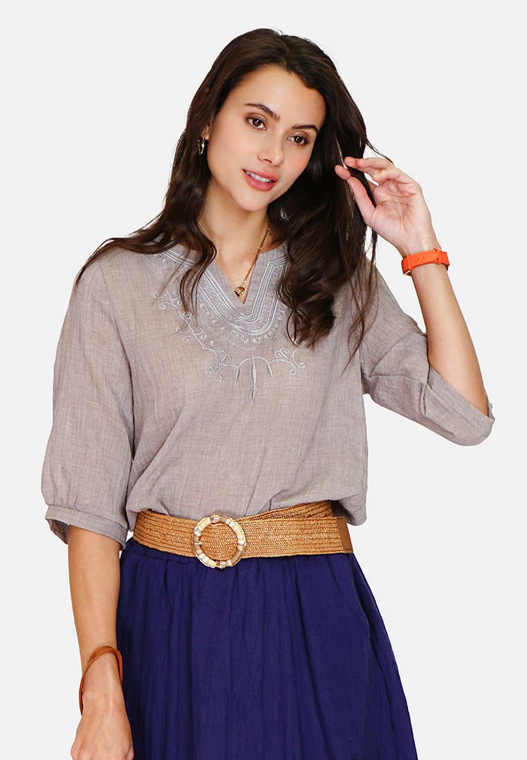 Le Jardin Du Lin Tuniek mauve Le Jardin Du Lin Tuniek mauve