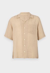 SHORT SLEEVE MEN RELAXED FIT SHIRT - Skjorter - almond