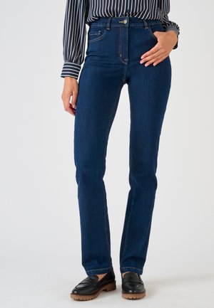 DROIT PERFECT FIT BY - Jeans slim fit - denim foncé