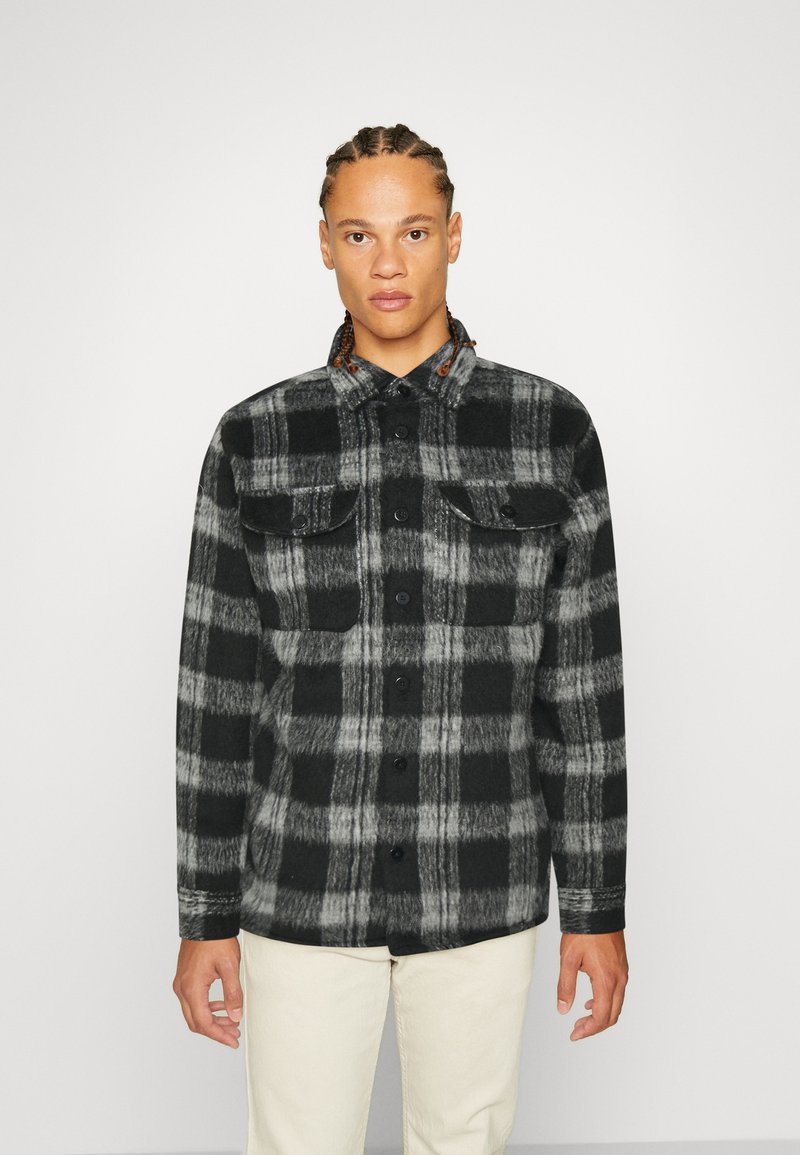 Jack & Jones PREMIUM JPRBLUKNOX OVERSHIRT Light jacket black