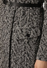BOSS CETIVA - Kurzmantel - schwarz weiß