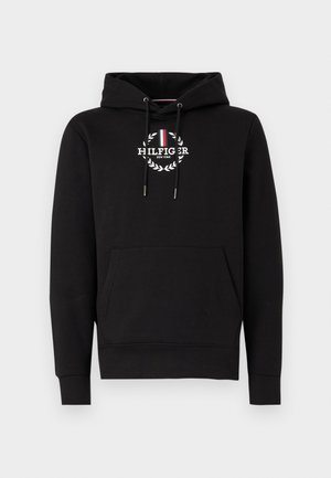 Tommy Hilfiger GLOBAL STRIPE WREATH TEE HOODY - Hoodie - black