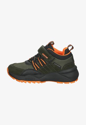 Sneakers hoog - military/fluo orange