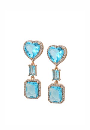 Cercei - rose gold turquoise