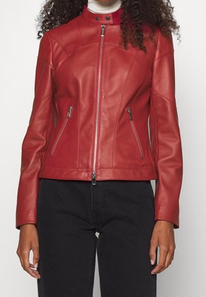 Leather jacket - red