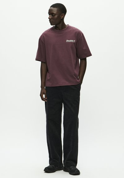 WOOD WOOD WWLIAM  AANEUE - T-shirt imprimé - decadent chocolate
