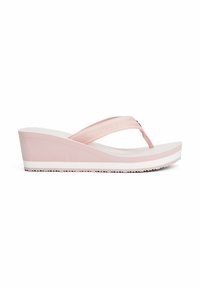 Tommy Hilfiger LOGO WEBBING - T-bar sandals - foggy pink