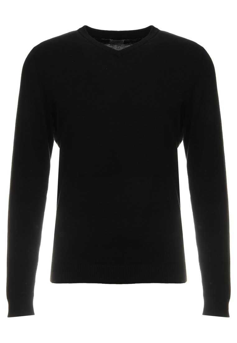 Jack u0026 Jones JJEBASIC - Pullover - black/noir - ZALANDO.FR