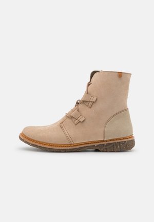 Bottines à lacets - taupe