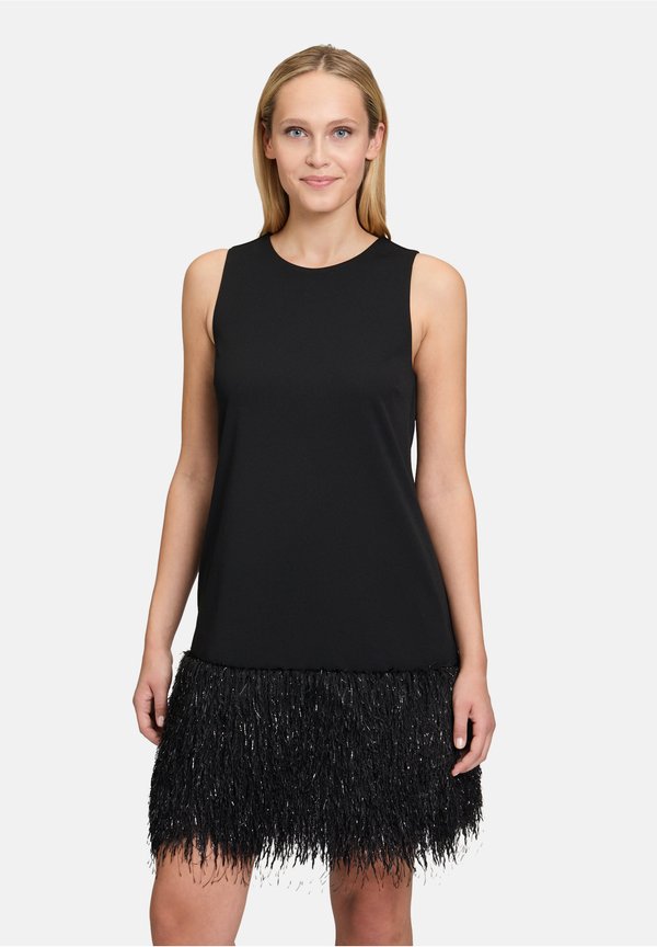 MIT FRANSEN - Cocktailkleid/festliches Kleid - schwarz