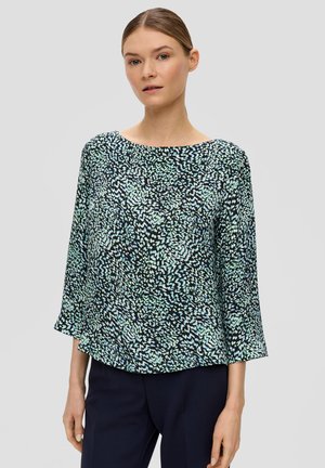 SEITLICH GESCHLITZTEM SAUM - Blusa - navy