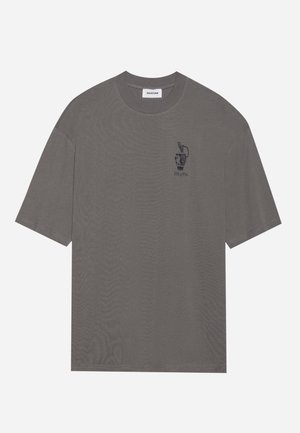 YOURTURN UNISEX - Nyomott mintás póló - khaki