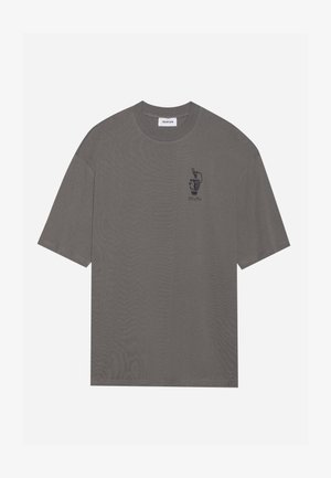 YOURTURN UNISEX - Trükipildiga T-särk - khaki