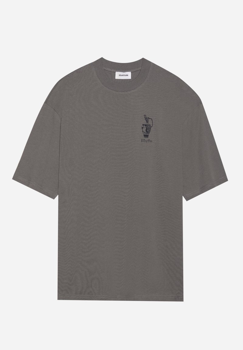YOURTURN T-shirt print kaki YOURTURN T-shirt print kaki