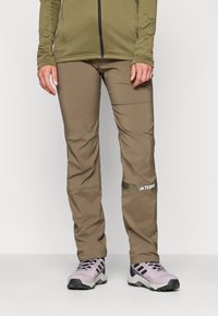 Adidas Terrex TERREX MULTI WOVEN PANT - Õuepüksid - olive strata