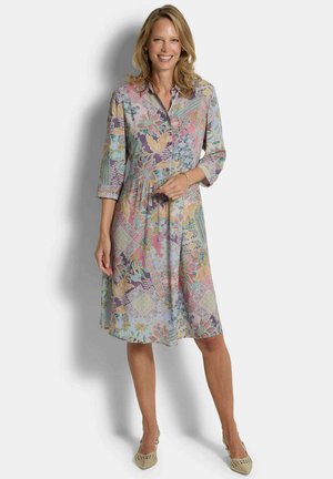 Blusenkleid - sage rosé patterned