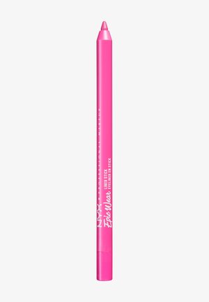 NYX Epic Wear Liner Stick, leuchtendes Pink, zylindrische Form, glattes Matt-Finish, spitze Spitze, weiße Textdetails entlang des Körpers.