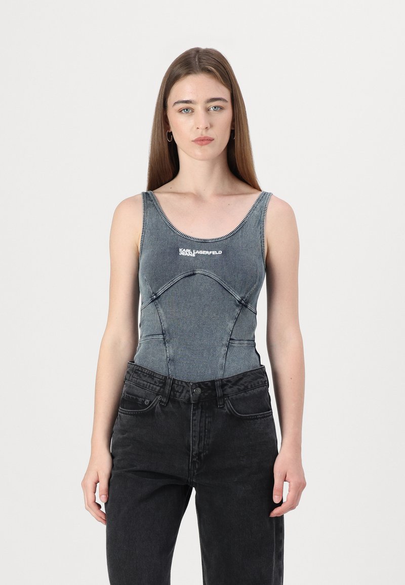 Karl Lagerfeld Jeans Top - blue indigo