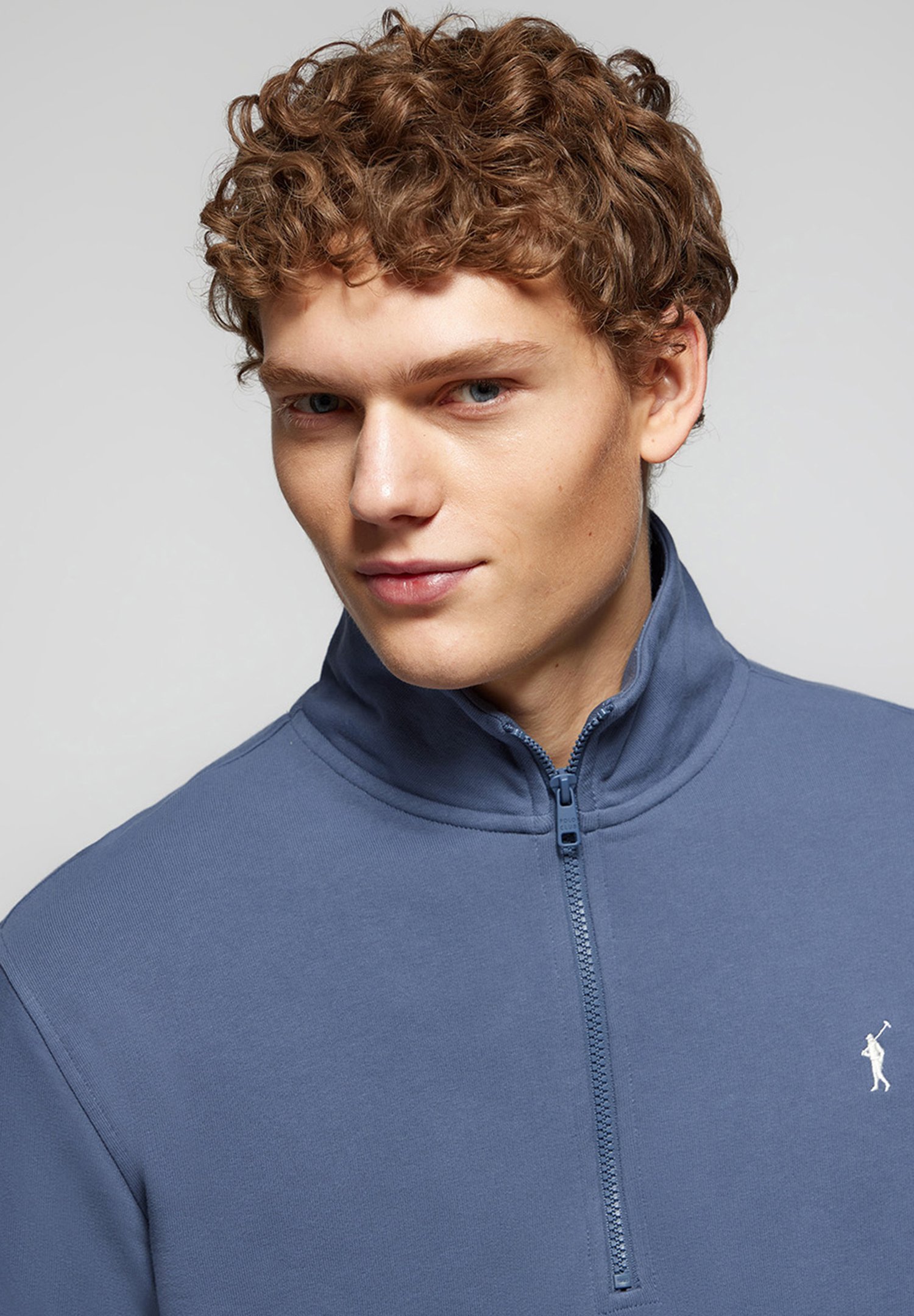 Polo Club NECK ZIPPER RIGBY GO - Sweatshirt - denim blue