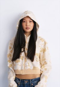 Roxy KELIA ZIPPED - Sweat zippé - toasted almond lolli
