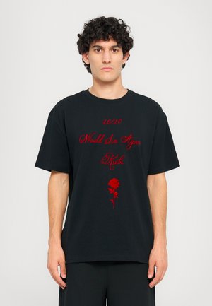 AGAIN TEE - T-shirts med print - black