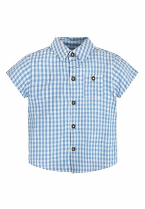 JoJo Maman Bébé GINGHAM - REGULAR FIT - Overhemd - light blue