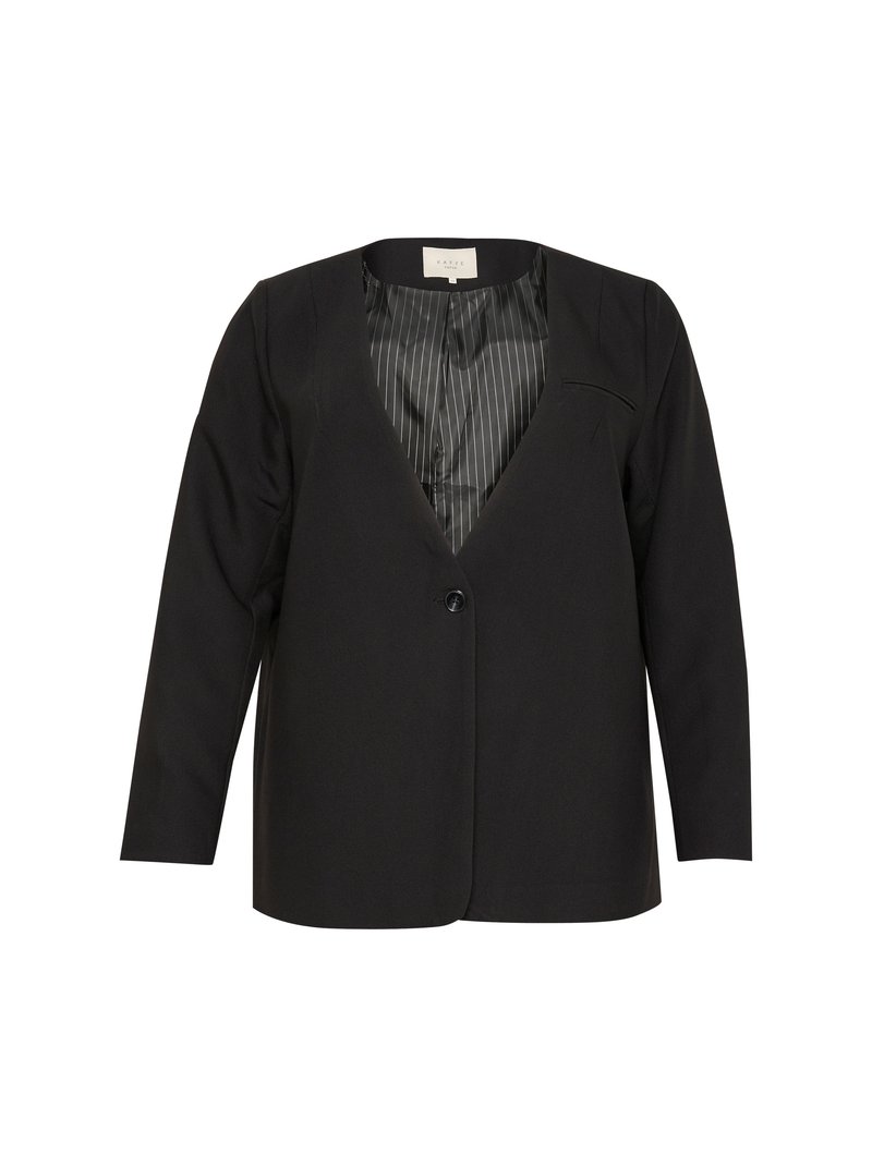 Kaffe Curve Blazer gemêleerd zwart