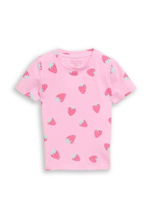 MIT ALLOVER - T-shirt print - big pink strawberry print