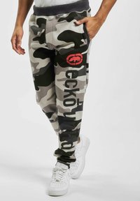ecko unltd. URBAN CLASSICS 2FACE  - Verryttelyhousut - black camouflage