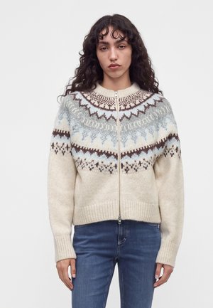 CLOSED, CROPPED ZIP CARDIGAN - Жилетка - cloud cream